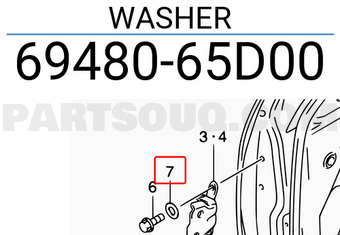 Suzuki 6948065D00 WASHER