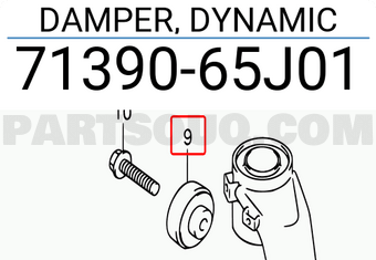 Suzuki 7139065J01 DAMPER, DYNAMIC