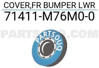 Suzuki 71411M76M00 COVER,FR BUMPER LWR