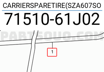 Suzuki 7151061J02 CARRIERSPARETIRE(SZA607SO