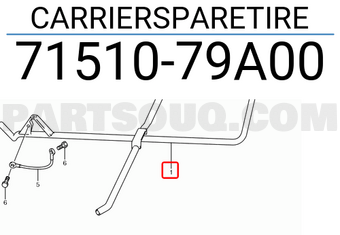 Suzuki 7151079A00 CARRIERSPARETIRE