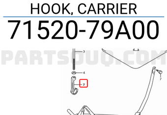 Suzuki 7152079A00 HOOK, CARRIER