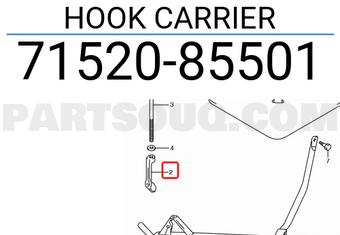 Suzuki 7152085501 HOOK CARRIER