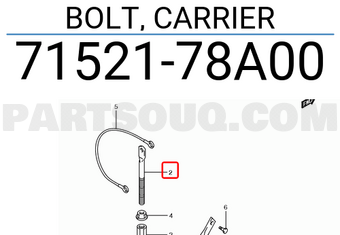 Suzuki 7152178A00 BOLT, CARRIER