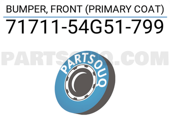 Suzuki 7171154G51799 BUMPER, FRONT (PRIMARY COAT)