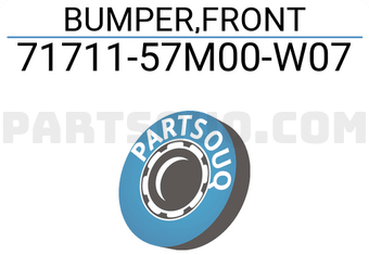 Suzuki 7171157M00W07 BUMPER,FRONT