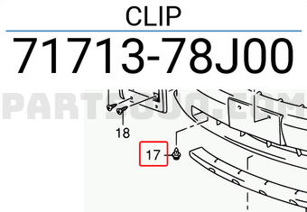 Suzuki 7171378J00 CLIP