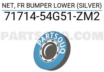 Suzuki 7171454G51ZM2 NET, FR BUMPER LOWER (SILVER)