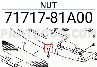 Suzuki 7171781A00 NUT