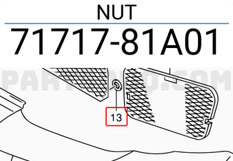 Suzuki 7171781A01 NUT