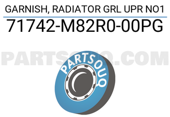 Suzuki 71742M82R000PG GARNISH, RADIATOR GRL UPR NO1
