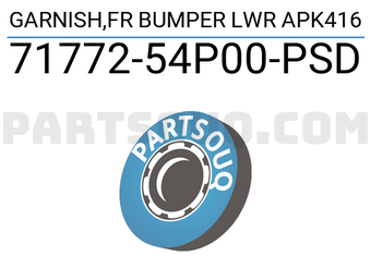 Suzuki 7177254P00PSD GARNISH,FR BUMPER LWR APK416