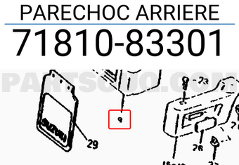 Suzuki 7181083301 PARECHOC ARRIERE