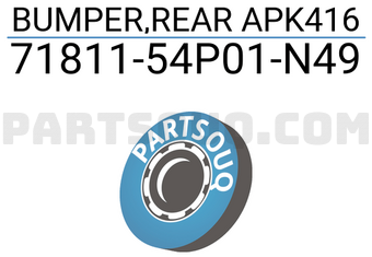 Suzuki 7181154P01N49 BUMPER,REAR APK416