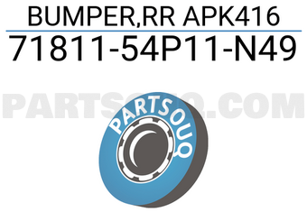 Suzuki 7181154P11N49 BUMPER,RR APK416