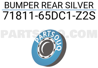 Suzuki 7181165DC1Z2S BUMPER REAR SILVER