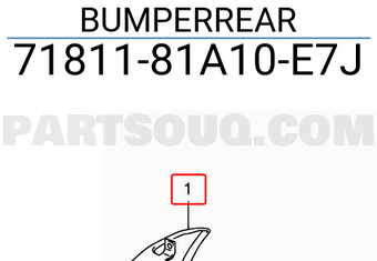 Suzuki 7181181A10E7J BUMPERREAR