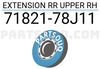 Suzuki 7182178J11 EXTENSION RR UPPER RH