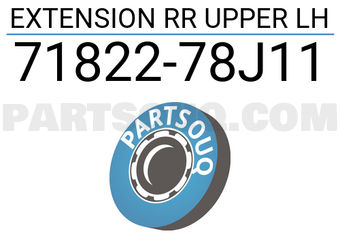 Suzuki 7182278J11 EXTENSION RR UPPER LH