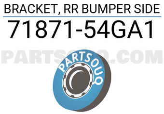 Suzuki 7187154GA1 BRACKET, RR BUMPER SIDE