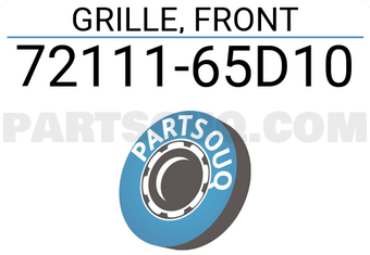 Suzuki 7211165D10 GRILLE, FRONT