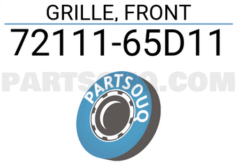 Suzuki 7211165D11 GRILLE, FRONT