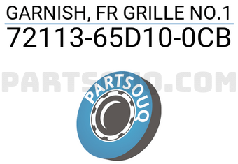 Suzuki 7211365D100CB GARNISH, FR GRILLE NO.1