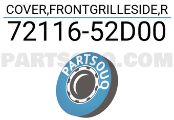 Suzuki 7211652D00 COVER,FRONTGRILLESIDE,R