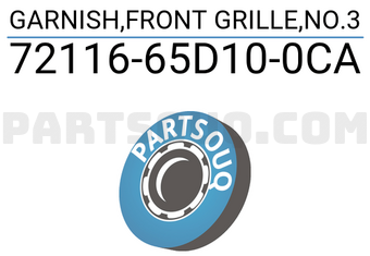 Suzuki 7211665D100CA GARNISH,FRONT GRILLE,NO.3