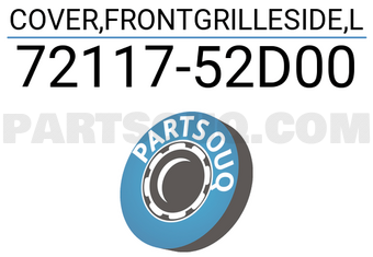 Suzuki 7211752D00 COVER,FRONTGRILLESIDE,L
