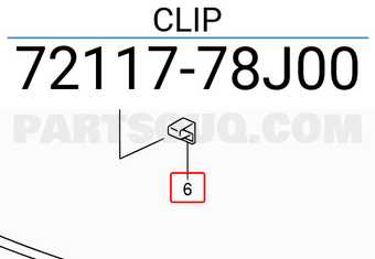 Suzuki 7211778J00 CLIP