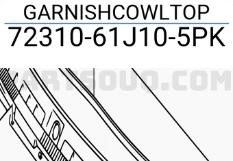 Suzuki 7231061J105PK GARNISHCOWLTOP