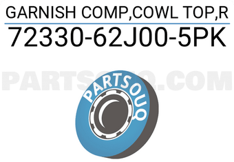 Suzuki 7233062J005PK GARNISH COMP,COWL TOP,R
