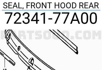 Suzuki 7234177A00 SEAL, FRONT HOOD REAR