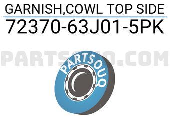 Suzuki 7237063J015PK GARNISH,COWL TOP SIDE