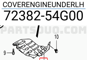 Suzuki 7238254G00 COVERENGINEUNDERLH