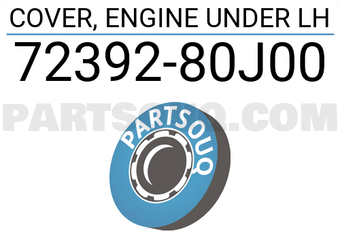 Suzuki 7239280J00 COVER, ENGINE UNDER LH