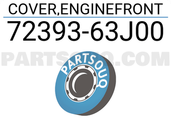 Suzuki 7239363J00 COVER,ENGINEFRONT