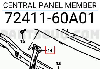 Suzuki 7241160A01 CENTRAL PANEL MEMBER