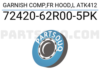 Suzuki 7242062R005PK GARNISH COMP,FR HOOD,L ATK412