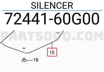 Suzuki 7244160G00 SILENCER