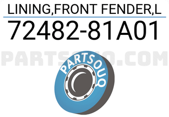 Suzuki 7248281A01 LINING,FRONT FENDER,L