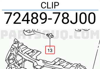Suzuki 7248978J00 CLIP