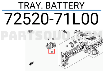Suzuki 7252071L00 TRAY, BATTERY
