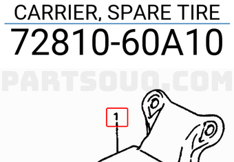 Suzuki 7281060A10 CARRIER, SPARE TIRE