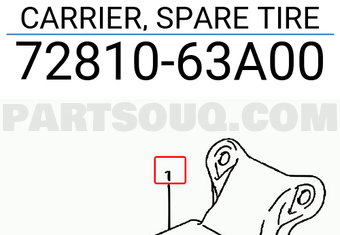 Suzuki 7281063A00 CARRIER, SPARE TIRE