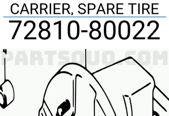Suzuki 7281080022 CARRIER, SPARE TIRE