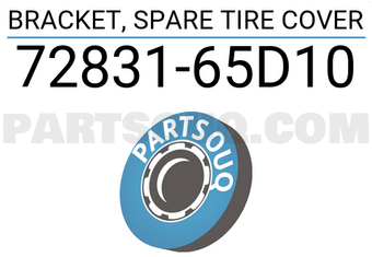 Suzuki 7283165D10 BRACKET, SPARE TIRE COVER