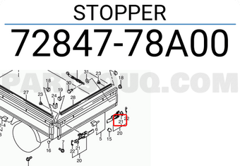 Suzuki 7284778A00 STOPPER