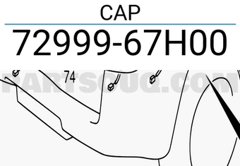Suzuki 7299967H00 CAP